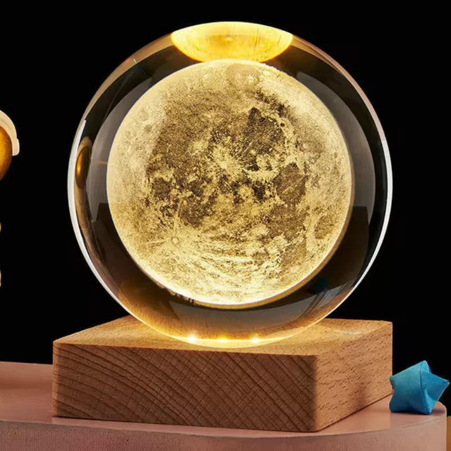 Abajur Bola de Cristal 3D