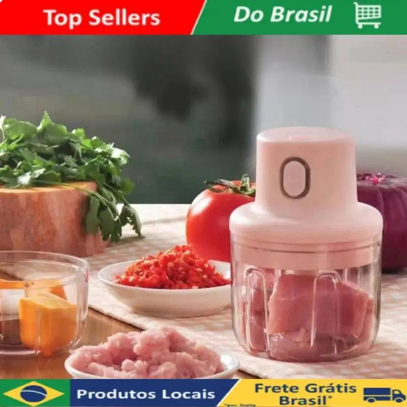Mini Processador de Comida Elétrico