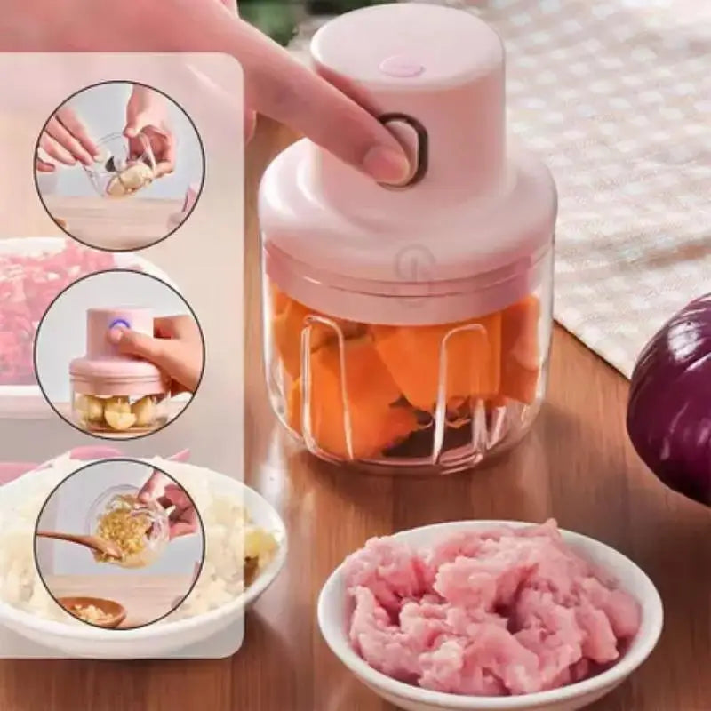 Mini Processador de Comida Elétrico