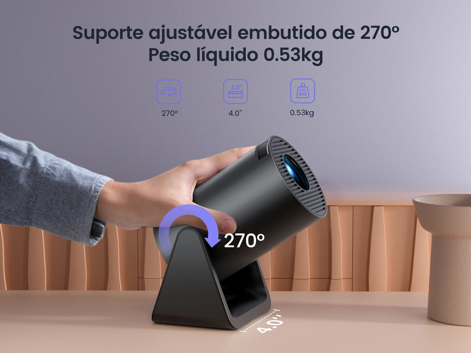 Mini Projetor Portátil