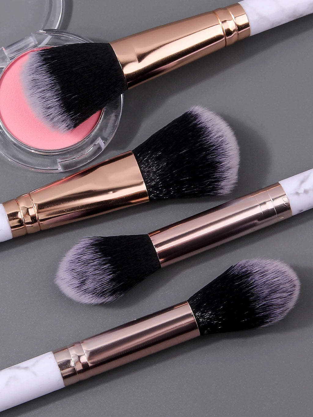 Kit 4 pincéis de maquiagem