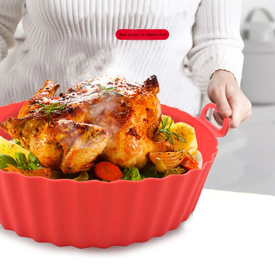 Bacia de Silicone para Air Fryer