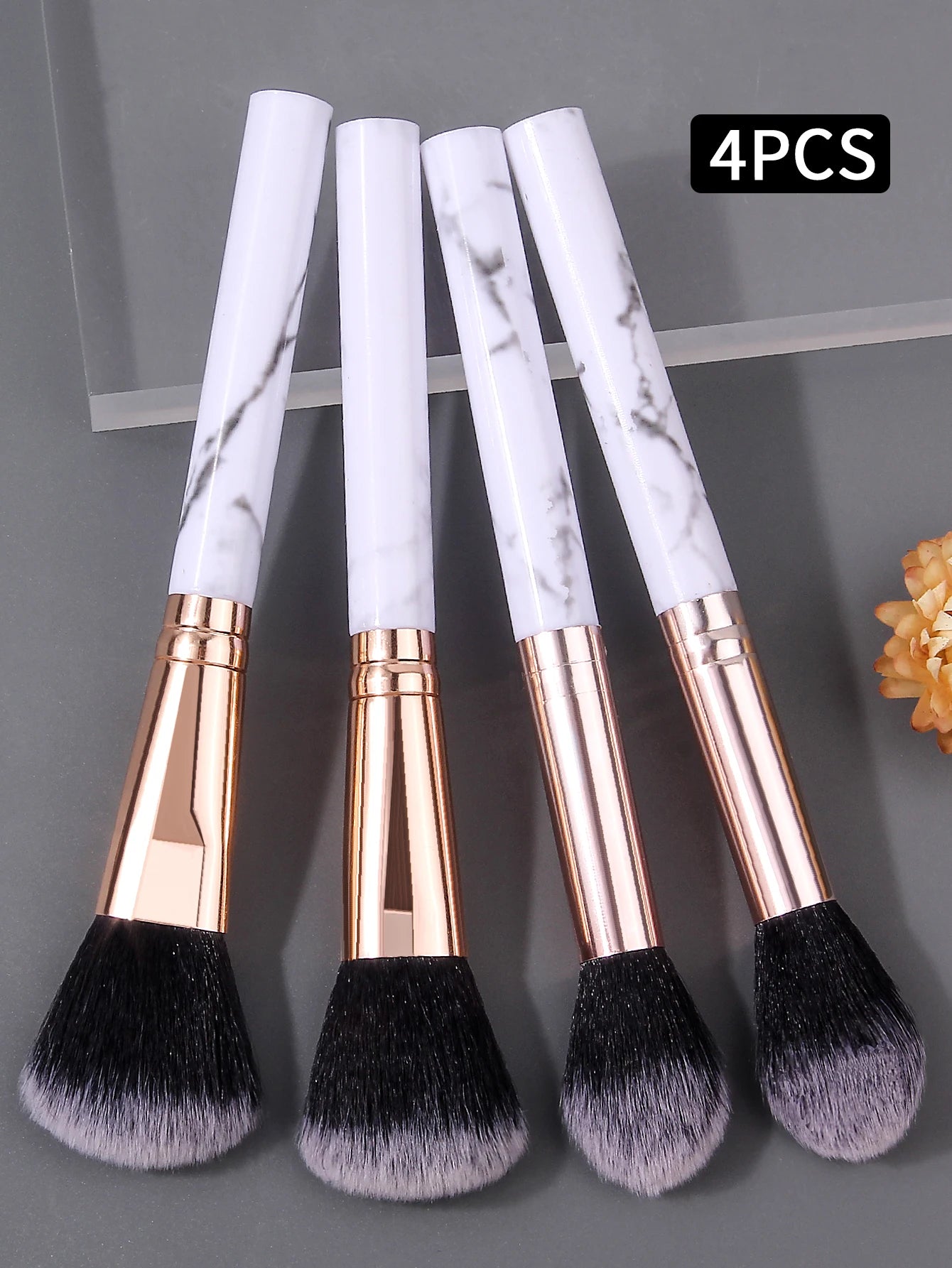 Kit 4 pincéis de maquiagem