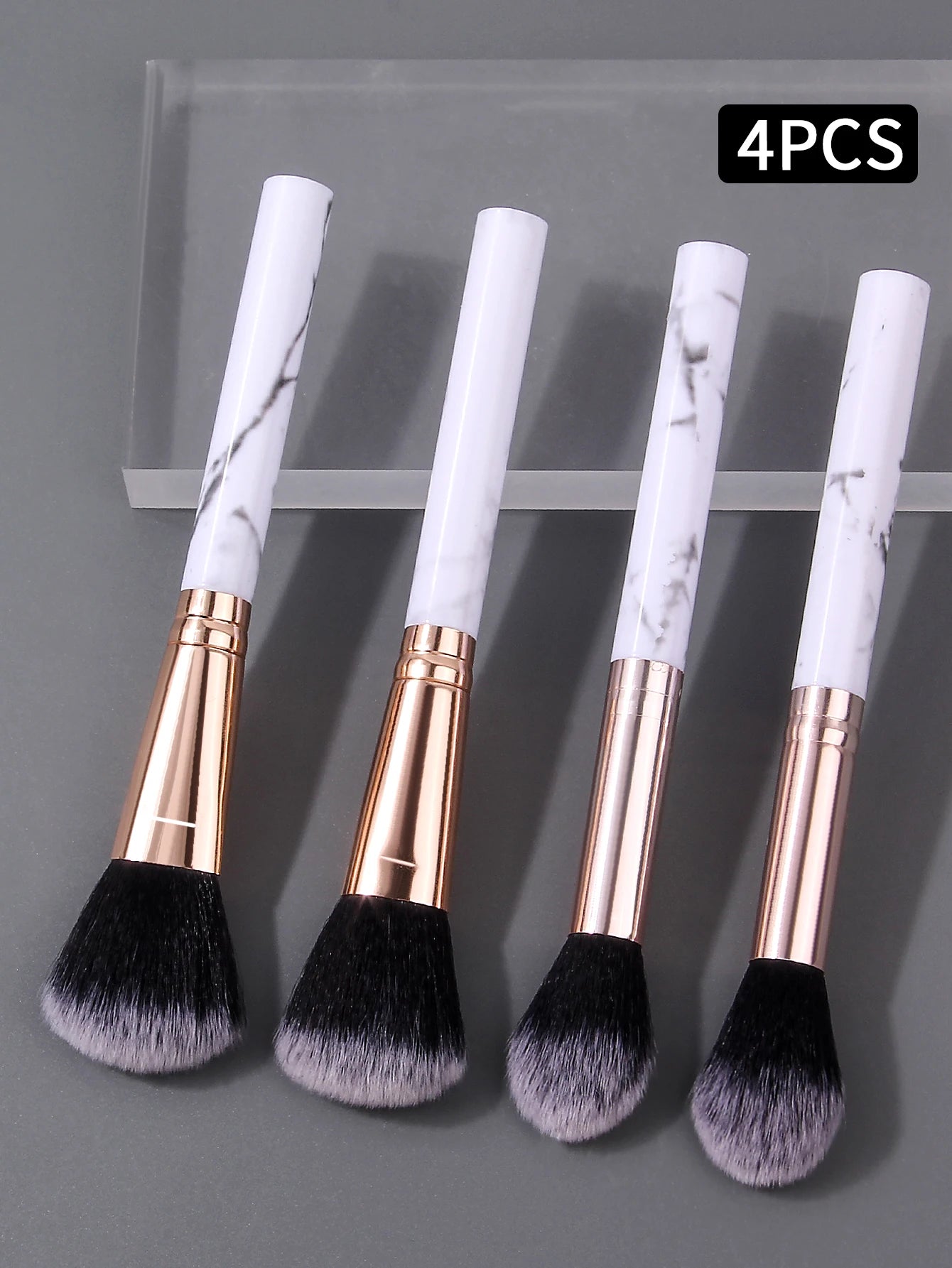 Kit 4 pincéis de maquiagem