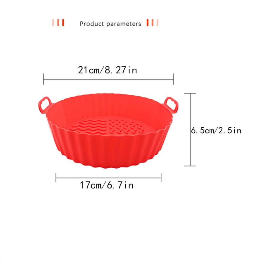 Bacia de Silicone para Air Fryer
