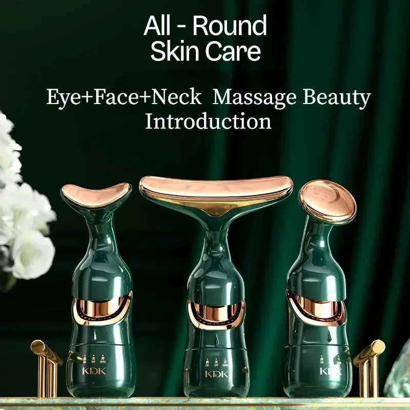 Massageador Facial e de Pescoço 3 em 1