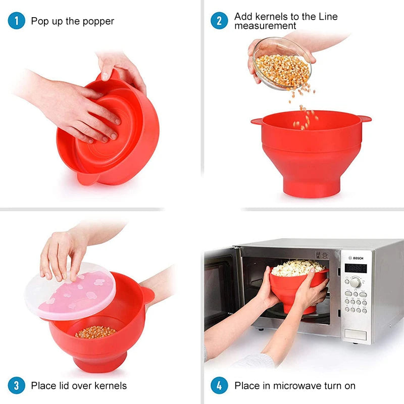 Bacia de Pipoca para Microondas