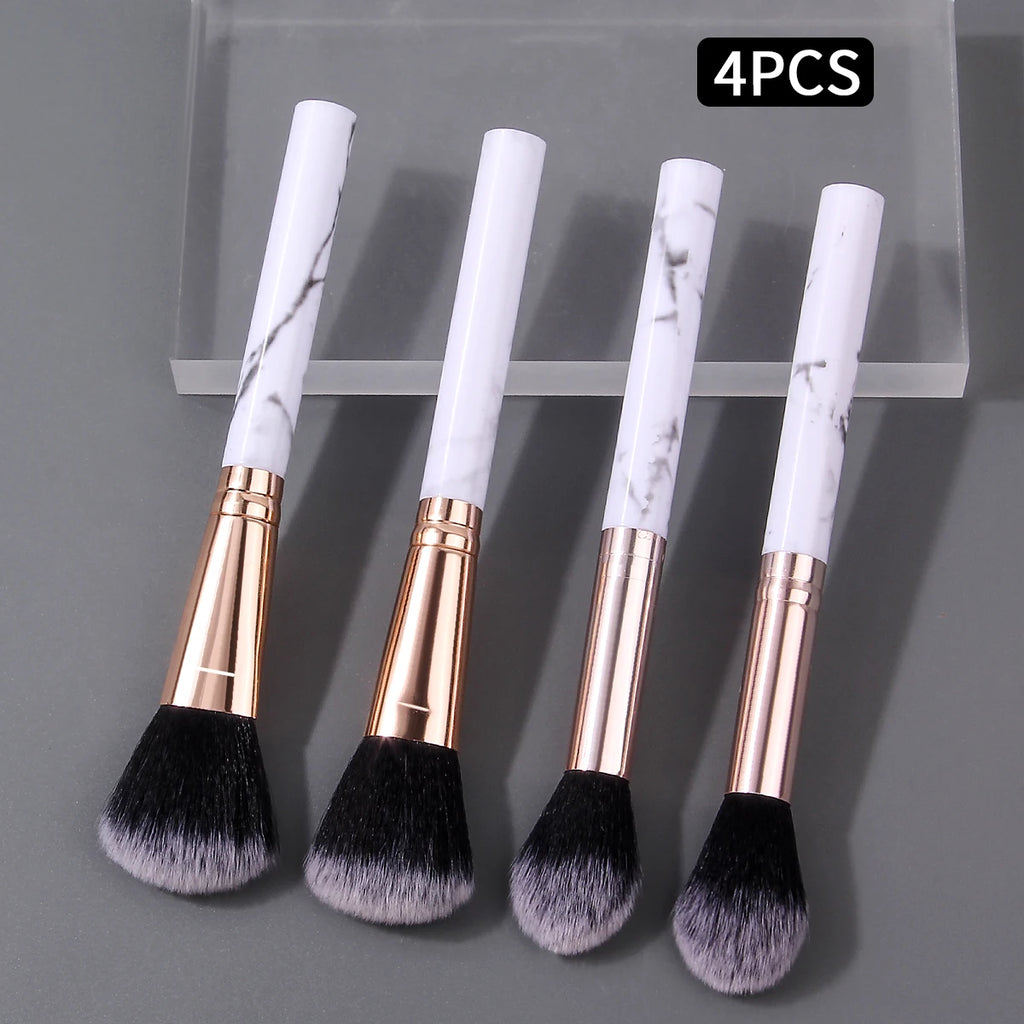 Kit 4 pincéis de maquiagem